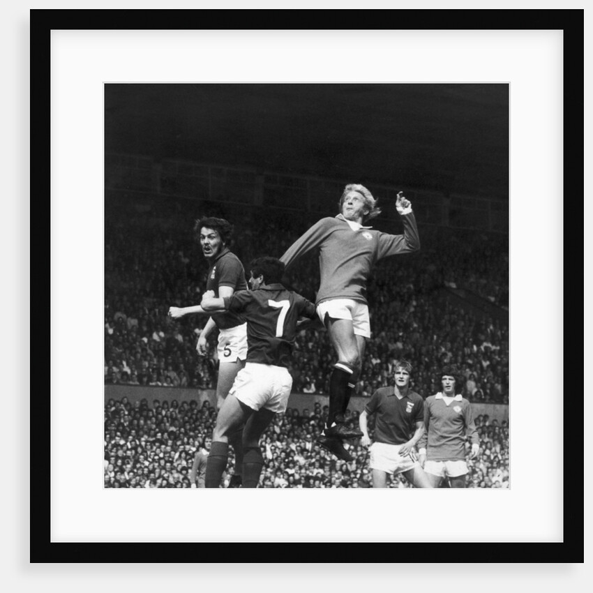 Denis Law seen here in action against Ipswich at Old Trafford by Staff