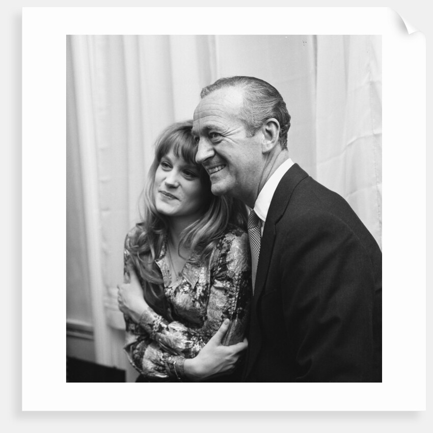 David Niven with Francoise Dorleac by Harry Arnold