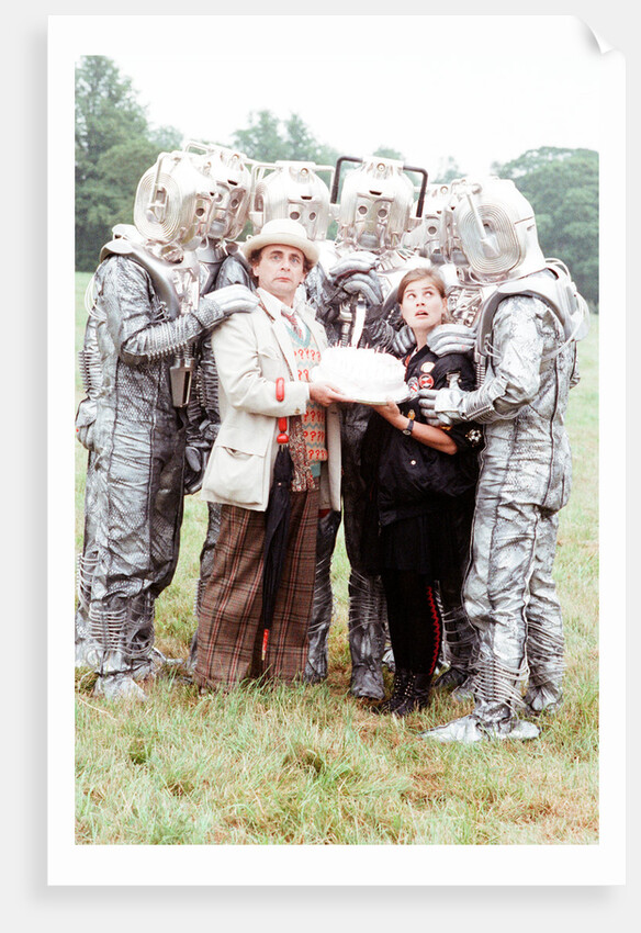 Sylvester McCoy as the Doctor and Sophie Aldred as Ace by Anonymous