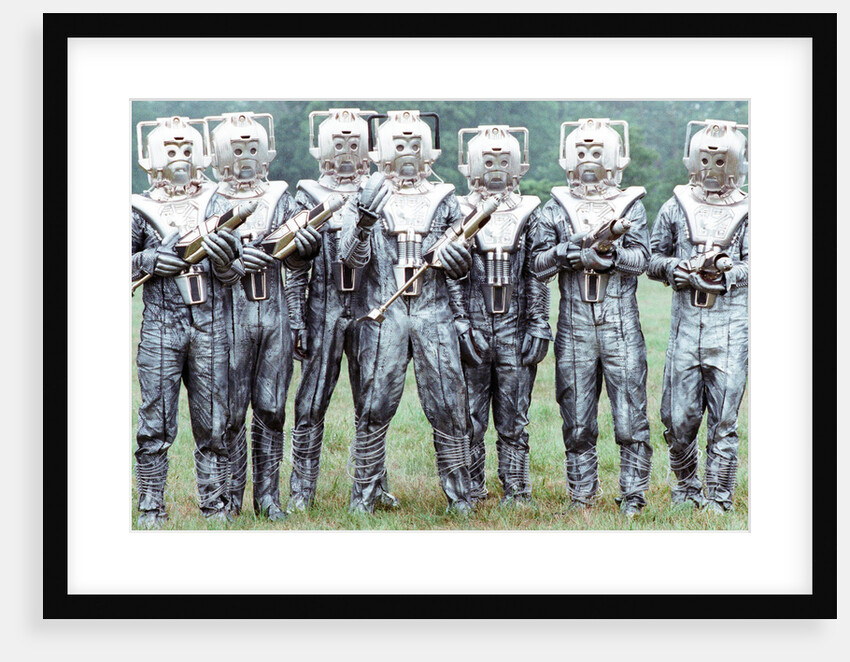 Extras dressed as Cybermen by Anonymous