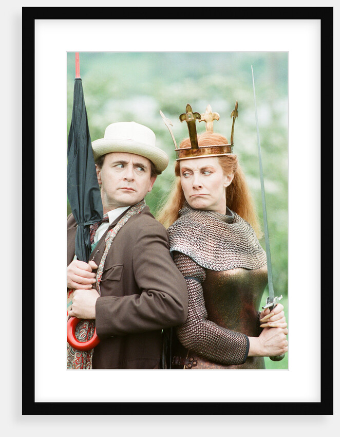 Sylvester McCoy as the Doctor with Jean Marsh as Morgaine by Anonymous