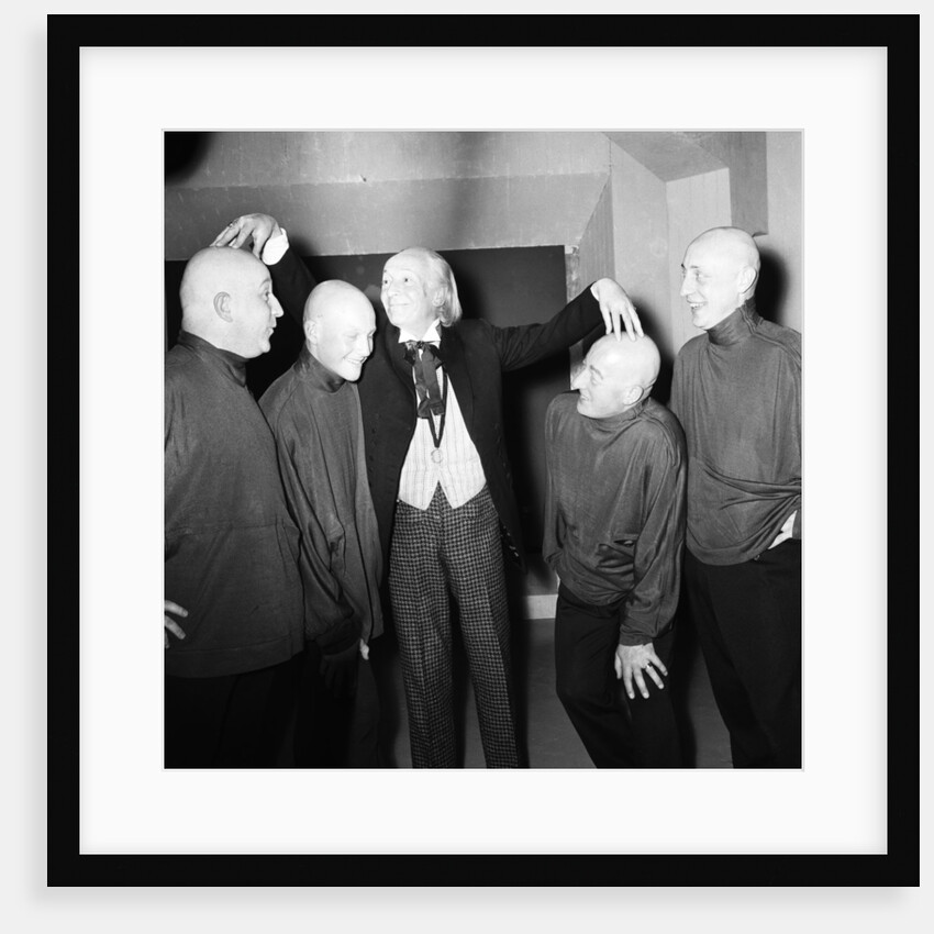 Beware! These for cheerful young men are going bald headed for Dr Who by Anonymous