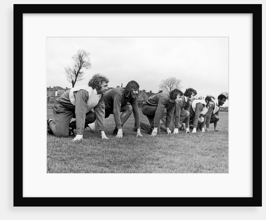 West Ham players get in a spot of training by Staff