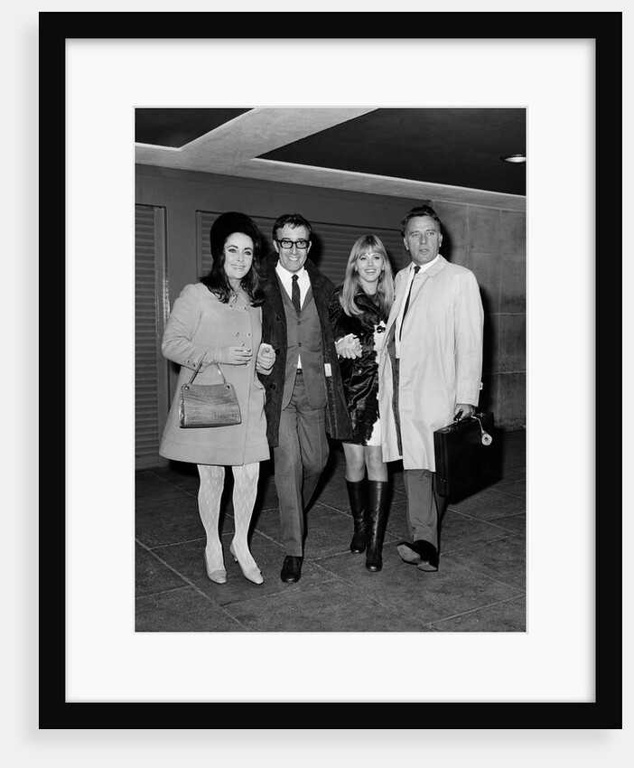 Elizabeth Taylor, Peter Sellers, Britt Ekland and Richard Burton by Anonymous