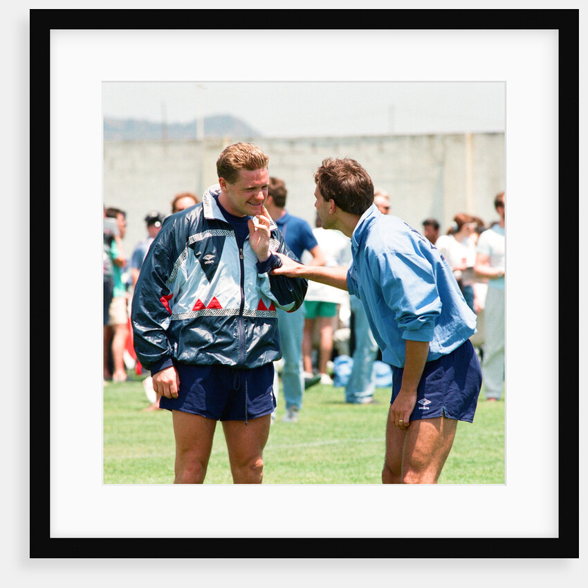 Paul Gascoigne and Bryan Robson by Anonymous