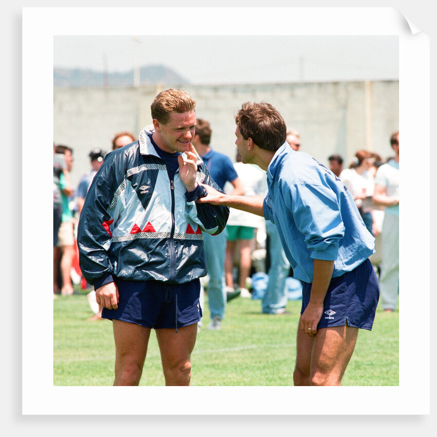 Paul Gascoigne and Bryan Robson by Anonymous