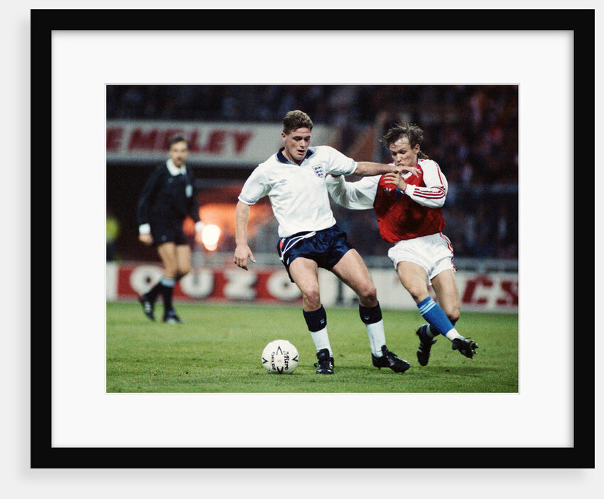 Paul Gascoigne on the ball by Anonymous
