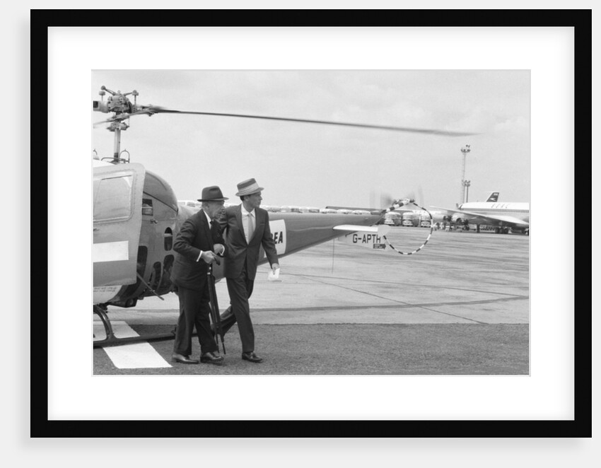 Frank Sinatra arriving at Heathrow Airport by Anonymous