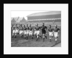 Everton players training at Goodison Park by Ted Abell