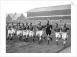 Everton players training at Goodison Park by Ted Abell