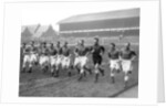 Everton players training at Goodison Park by Ted Abell