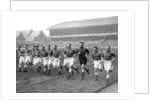 Everton players training at Goodison Park by Ted Abell