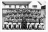 Everton football team pose for a pre season squad photograph by Anonymous