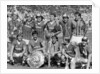 Everton football team pose with the Charity Shield by Albert Cooper