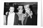 Boy George with with friend Marilyn and Elton John by Will Dyson