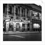 Exterior view of the Garrick Theatre 1958 by Staff