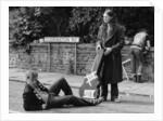 The cast of the Young Ones seen here filming on location at  Codrington Road, Bristol. by Albert Foster