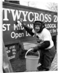 Twycross Zoo Chimpanzee cleaning. by Staff