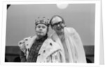 Ernie Wise and Eric Morecambe inThe Morecambe and Wise Christmas TV show 1980. by Charlie Ley