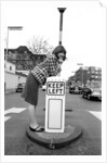Cilla Black at a playground in May 1964 by Harry Fox