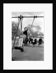 Cilla Black at a playground in May 1964 by Harry Fox