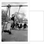 Cilla Black at a playground in May 1964 by Harry Fox