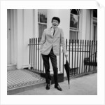 Micheal Crawford photographed outside his London home. by Eric Harlow