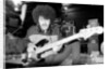 Phil Lynott of Thin Lizzy during a recording session for the groups new album. by Andy Hosie