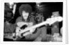 Phil Lynott of Thin Lizzy during a recording session for the groups new album. by Andy Hosie