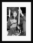 Phil Lynott of Thin Lizzy during a recording session for the groups new album. by Andy Hosie