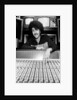 Phil Lynott of Thin Lizzy during a recording session for the groups new album. by Andy Hosie