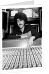 Phil Lynott of Thin Lizzy during a recording session for the groups new album. by Andy Hosie