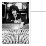 Phil Lynott of Thin Lizzy during a recording session for the groups new album. by Andy Hosie