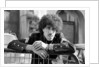Phil Lynott of Thin Lizzy during a recording session for the groups new album. by Peter Stone