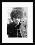 Phil Lynott of Thin Lizzy during a recording session for the groups new album. by Peter Stone