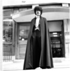 Phil Lynott in London, modelling clothes from Saville Row. 1983 by Mike Maloney