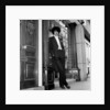 Phil Lynott in London, modelling clothes from Saville Row. 1983 by Mike Maloney