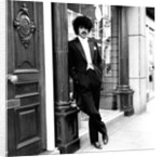 Phil Lynott in London, modelling clothes from Saville Row. 1983 by Maloney