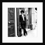 Phil Lynott in London, modelling clothes from Saville Row. 1983 by Maloney