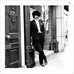 Phil Lynott in London, modelling clothes from Saville Row. 1983 by Maloney