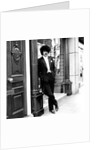 Phil Lynott in London, modelling clothes from Saville Row. 1983 by Maloney