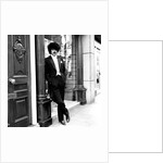 Phil Lynott in London, modelling clothes from Saville Row. 1983 by Maloney