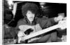 Phil Lynott of Thin Lizzy during a recording session for the groups new album. by Andy Hosie