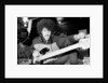 Phil Lynott of Thin Lizzy during a recording session for the groups new album. by Andy Hosie