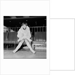 Mary Quant, at London Airport, on her way to Paris to go to a fancy dress ball. by Staff