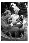 Dick Van Dyke and Sally Ann Howes with Chitty Chitty Bang Bang by Victor Crawshaw