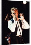 David Bowie performing at The Birmingham NEC, as part of his 1990 Sound and Vision World Tour. by Dick Williams