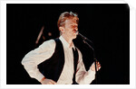 David Bowie performing at The Birmingham NEC, as part of his 1990 Sound and Vision World Tour. by Dick Williams