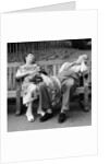 Old couple dozing in the sun at Serpentine Lido by Bob Hope