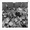 People sunbathing in a heatwave at the Serpentine Lido by Tommy Lea